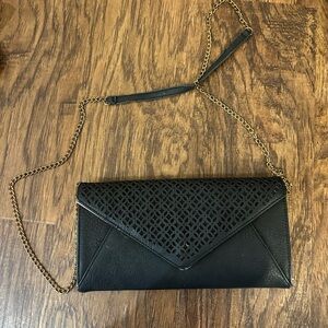 3 for $20 bundle! Elegant Black Clutch with Chain Strap